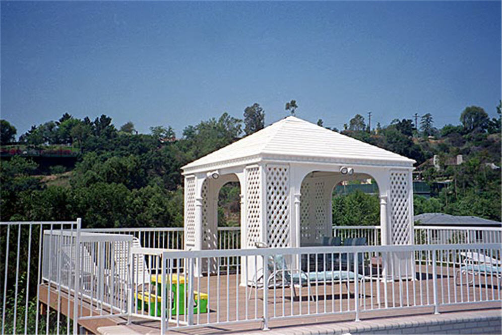 White Rectangular Gazebo