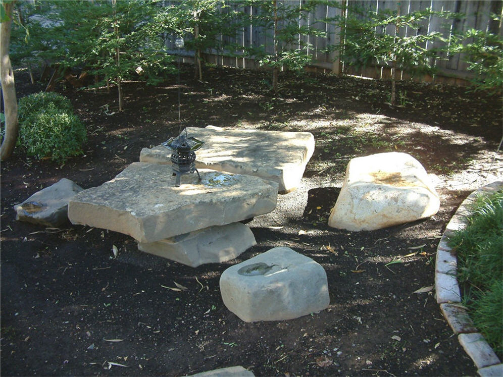 Japanese Stone Tea Table