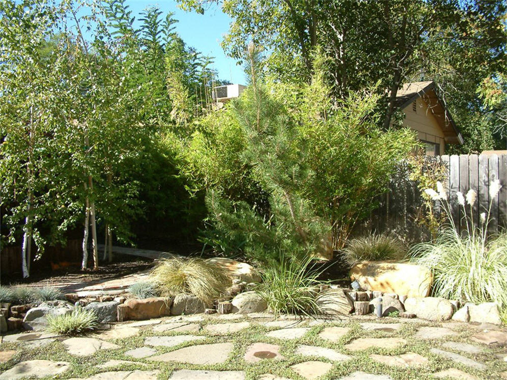 Flagstone Patio Backyard