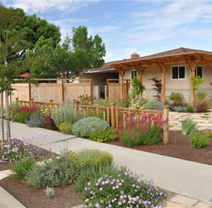 Flagstone Courtyard Garden